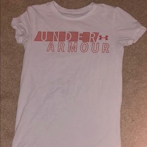 White/red under Armour Shirt
